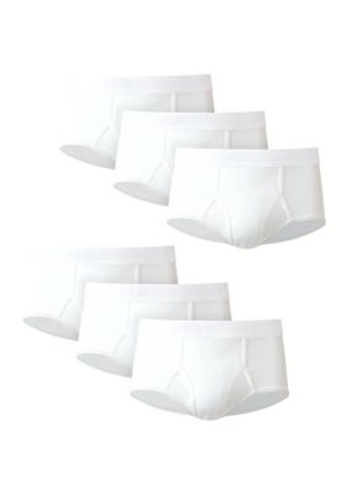 Big & Tall White Boxer Briefs - 6 Pack