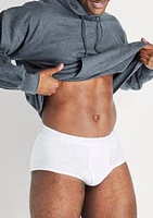 Big & Tall White Boxer Briefs - 6 Pack