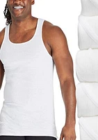 Big & Tall White Tank Top - 5 Pack