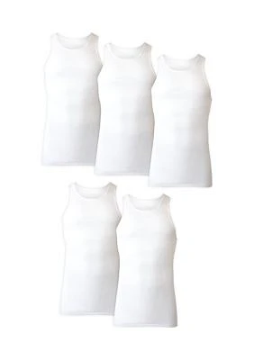 Big & Tall White Tank Tops - 5 Pack