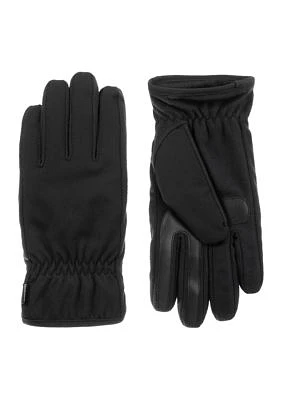 Lined Water Repellent Stretch Gloves with Gathered Wrists