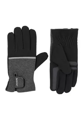 Reflective Tech Stretch and Fleece Water Repellent Gloves with Touchscreen Technology