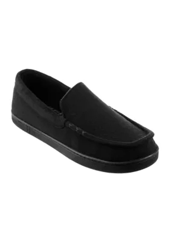 Faux Woolen Larry Moccasin Slippers