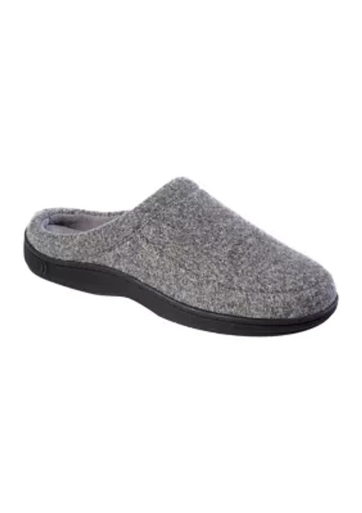 Heathered Cord Knit Jermaine Hoodback Slippers