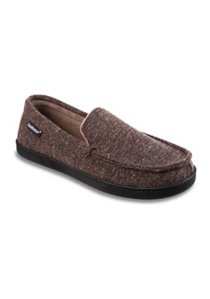 Heather Knit Preston Moccasin Slippers