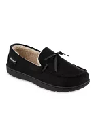 Microsuede Nigel Moccasins with Canvas Heel