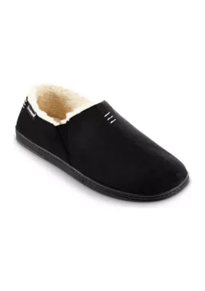 Microsuede Nigel Clossed Back Moccasin Slippers