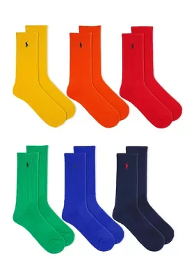 Crew Socks - 6 Pack