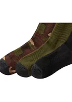 Camo Pony Crew Socks - 3 Pack