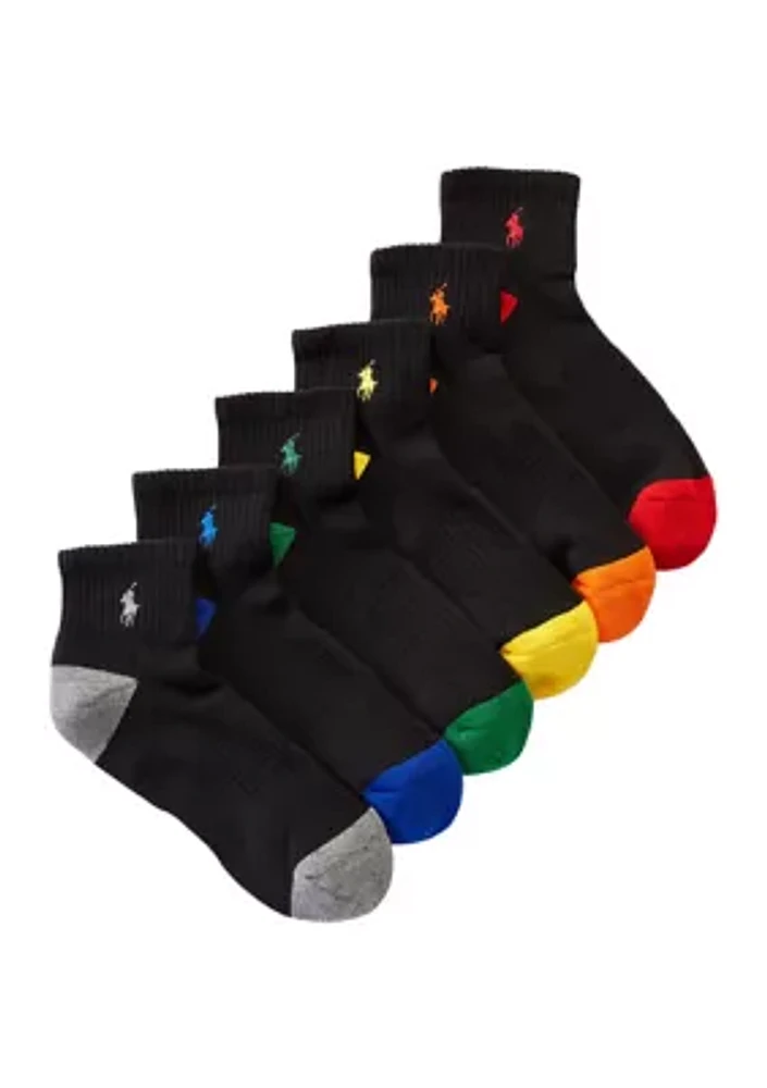 Quarter Socks - 6 Pack