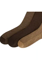 Classic Embroidered Cotton Socks - 3 Pack