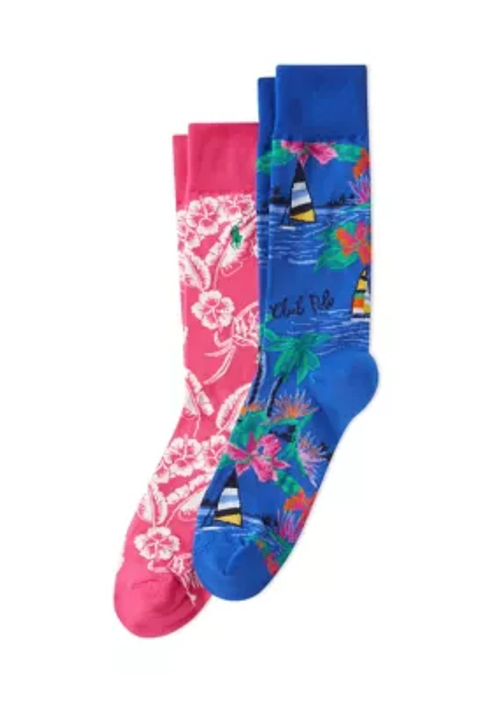 Printed Crew Socks