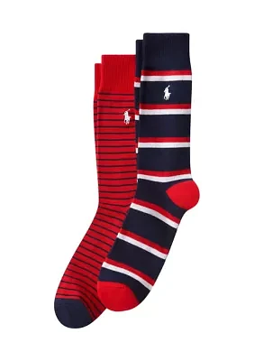 Americana Stripe Slack Socks - 2 Pack