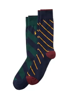 Set of Printed Cotton Crew Socks