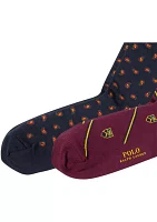 Set of Printed Cotton Crew Socks 