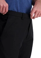 Men's Cool Right Performance Flex Solid Classic Fit Flat Front Pants