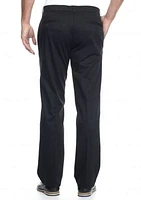 Premium Stretch No Iron Khaki Straight Fit Flat Front Pants