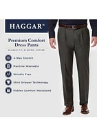 Premium Comfort 4 Way Stretch Classic Fit Pleat Dress Pants