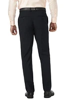 4 Way Stretch Slim Fit Super Flex Waistband Flat Front Dress Pants