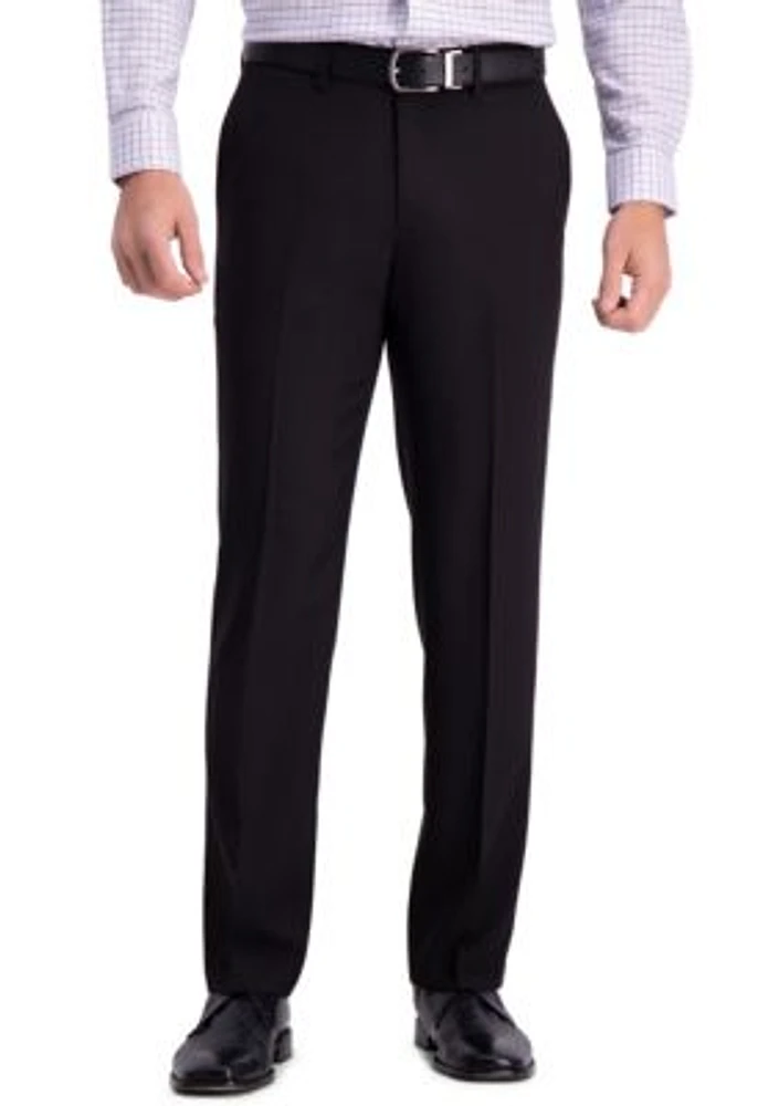 Haggar Premium Comfort Straight Fit Flat Front Dress Pants