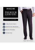 Haggar Premium Comfort Straight Fit Flat Front Dress Pants