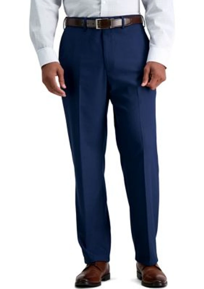 Classic Fit Flat Front Basketweave Suit Seperate Pant