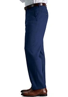 Classic Fit Flat Front Basketweave Suit Seperate Pant