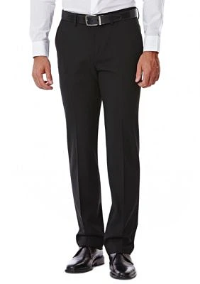 4 Way Stretch Solid Gab Slim Fit Flat Front Suit Separate Pants