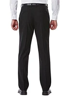 4 Way Stretch Solid Gab Slim Fit Flat Front Suit Separate Pants