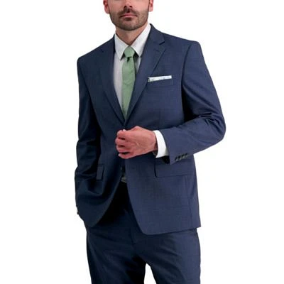 J.M. Haggar™ Classic Sharkskin Windowpane Suit Jacket