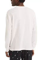 Waffle Long-Sleeve Sleep T-Shirt