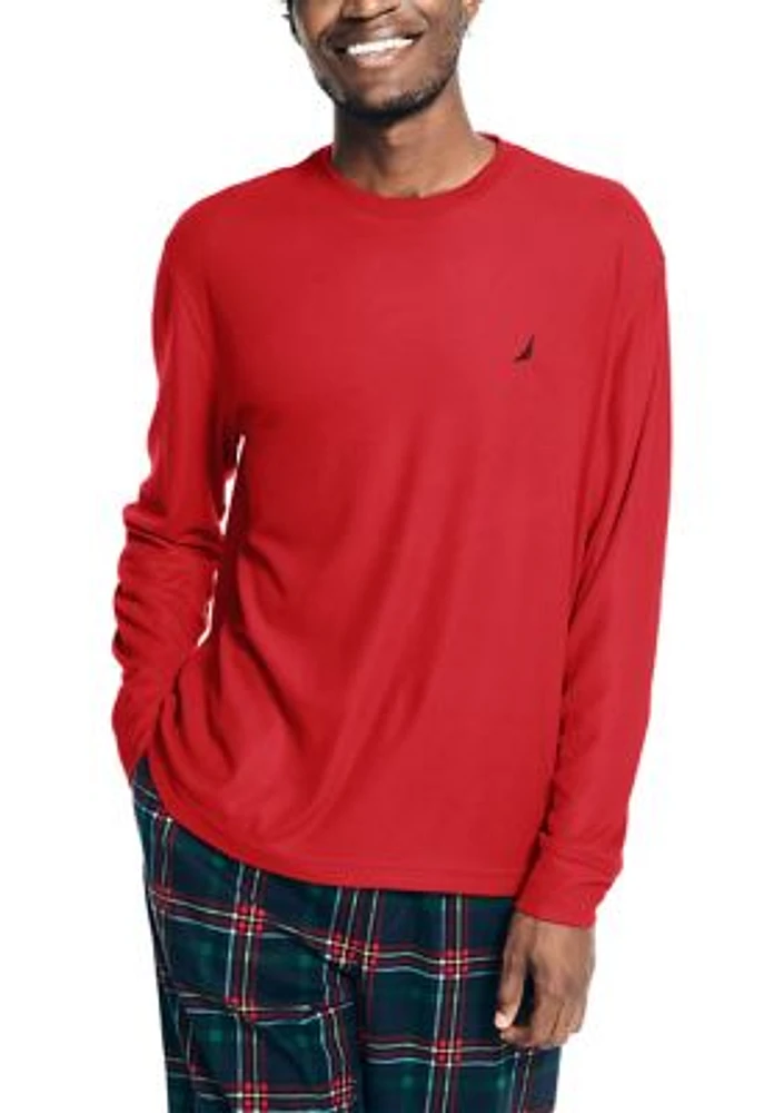 Waffle Long Sleeve Sleep T-Shirt