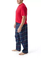 Big & Tall Nautica Plaid Pant Set