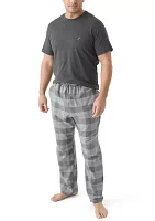 Big & Tall Plaid Pajama Pants Set