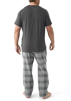 Big & Tall Plaid Pajama Pants Set