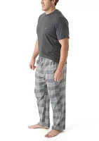 Big & Tall Plaid Pajama Pants Set