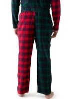 Big & Tall Plaid Fleece Sleep Pants