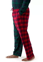 Big & Tall Plaid Fleece Sleep Pants