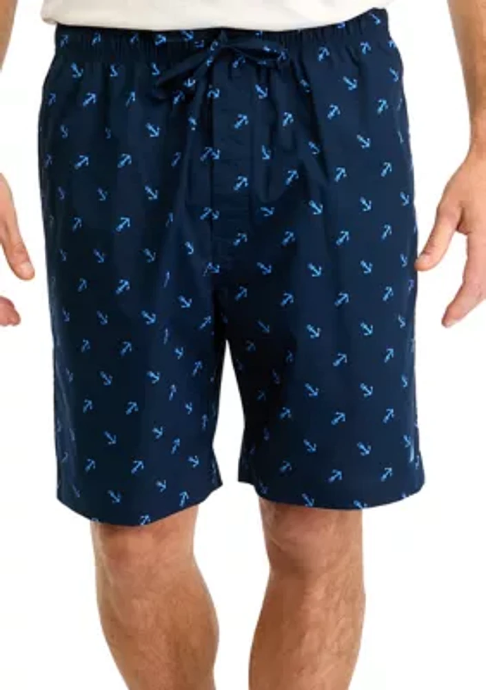 Sustainably Crafted Printed Poplin Sleep Shorts