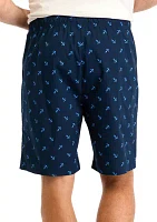 Sustainably Crafted Printed Poplin Sleep Shorts