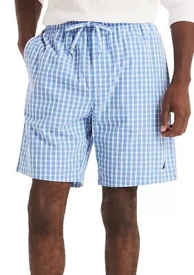 Sustainably Crafted Plaid Poplin Sleep Shorts