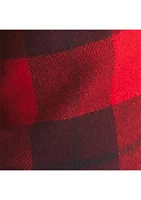 Sustainably Crafted Mixed Plaid Flannel Sleep Shirt