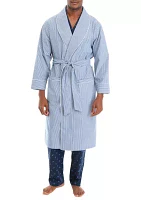 Sustainably Crafted Striped Robe