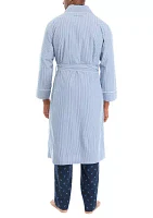 Sustainably Crafted Striped Robe