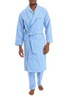 Sustainably Crafted Plaid Robe