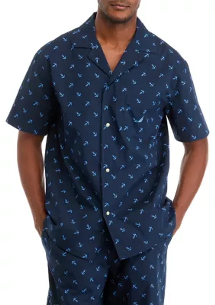 Sustainably Crafted Printed Camp Sleep Shirt