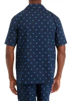 Sustainably Crafted Printed Camp Sleep Shirt