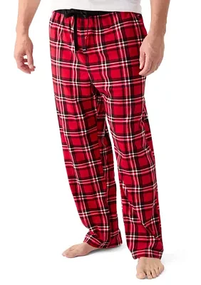 Big & Tall Plaid Fleece Sleep Pants