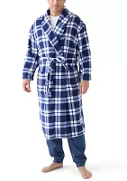 Big & Tall Plaid Robe