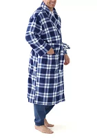 Big & Tall Plaid Robe